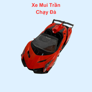 Đồ chơi xe mui trần chạy đà 27cm màu đỏ cực sang trọng đẹp mắt cho bé vui chơi