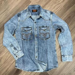 Áo Sơ Mi Nam Tay Dài Denim Màu Xanh Bạc - JA503 - S3118 K3 STORE