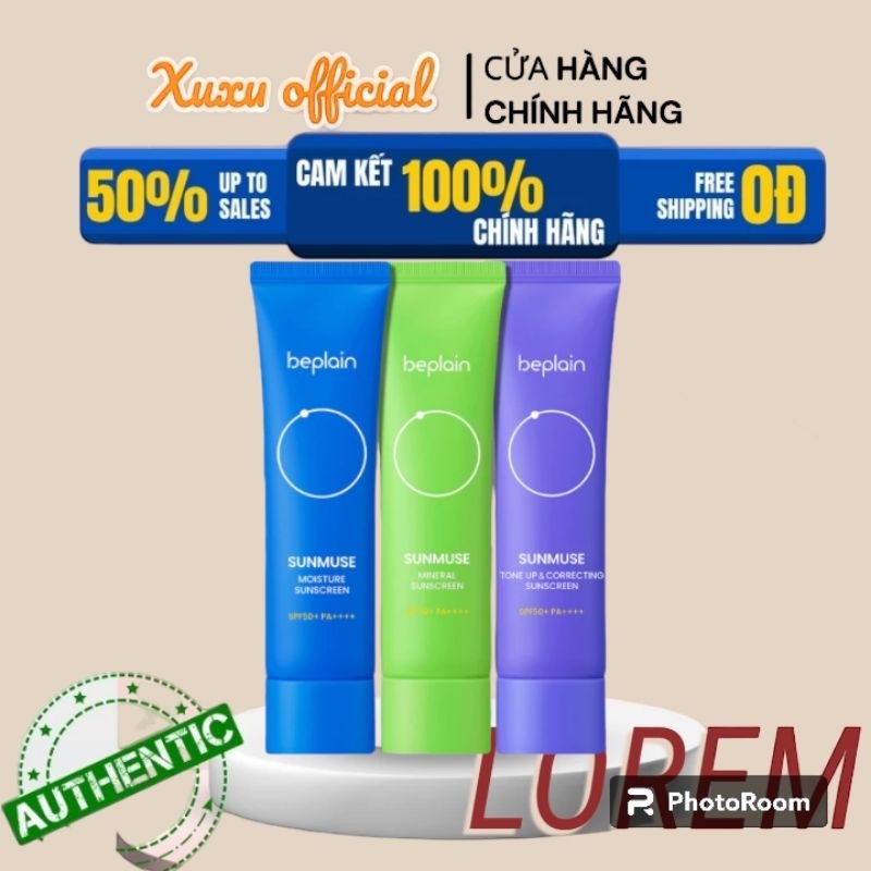Kem Chống Nắng beplain Nâng Tone & Hiệu chỉnh da SPF 50+ PA++++ 50ml