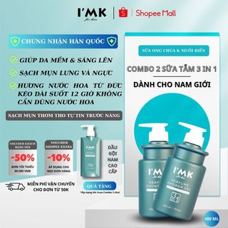 Combo 2 chai sữa tắm gội thảo dược hương nước hoa chính hãng i'mk
