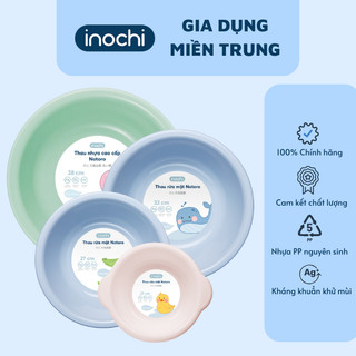Thau rửa mặt, thau đựng đồ cao cấp Notoro INOCHI nhiều màu, nhiều size 21cm_27cm_32cm_38cm