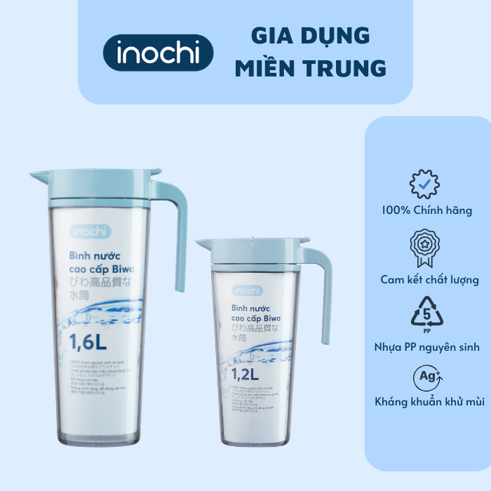 Bình nước cao cấp Biwa 1.2L và 1.6L thương hiệu Inochi