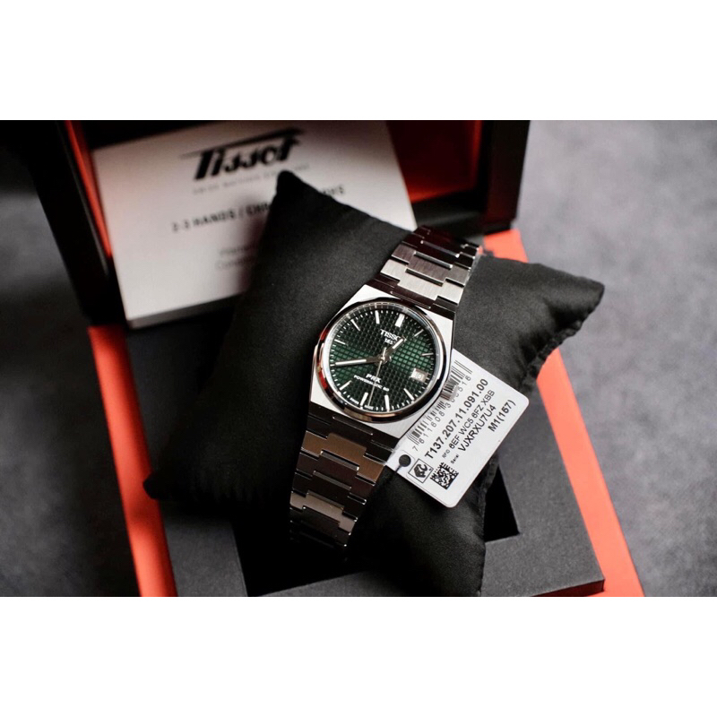 Đồng hồ nam dây thép Tissot PRX Powermatic 80 Green Ice Blue Limited 40mm