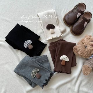 297:C1 Quần legging mùa hè bé gái họa tiết cây nấm cực xinh