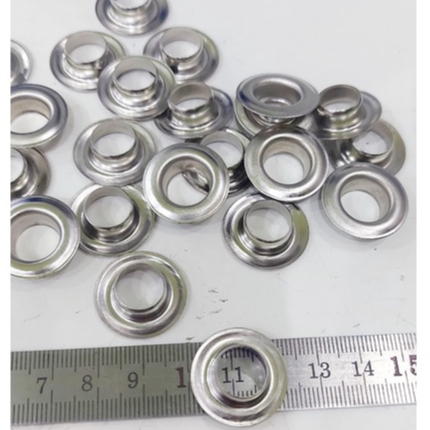 Khoen ore 12mm Bằng SẮT xi Màu BẠC Bán sỉ 1kg KHÔNG long đền Khuy mắt cáo 12ly đóng bạt quảng cáo, b