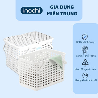 Giỏ xách quai giữa có nắp/ không nắp đựng đồ đi sinh Inochi