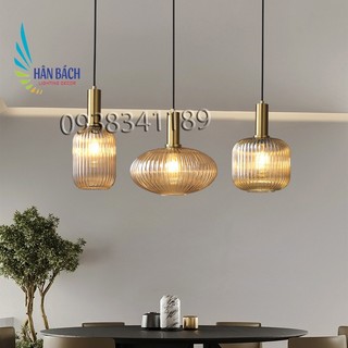 Đèn thả trần thủy tinh pha lê trang trí phòng khách bàn ăn phòng bếp