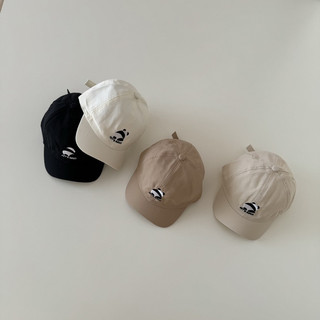 Mũ lưỡi trai vành ngắn thêu Panda cho bé