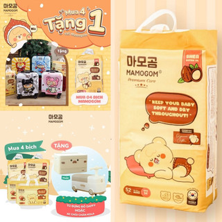 Combo 4 bịch bỉm mamogom premium đủ size s/m/l/xl/xx