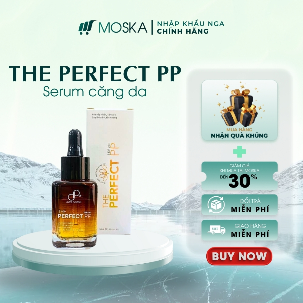 Serum Xóa Nếp Nhăn, Nám, Sạm The Perfect PP 30ml Đại Học Bách Khoa Hà Nội, Serum Dưỡng Da Trắng Hồng Rạng Rỡ Sau 14 Ngày