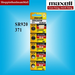 Vỉ 5 Pin Maxell SR920 / 371 / SR920SW Chính Hãng Thay Pin Đồng Hồ Đeo Tay