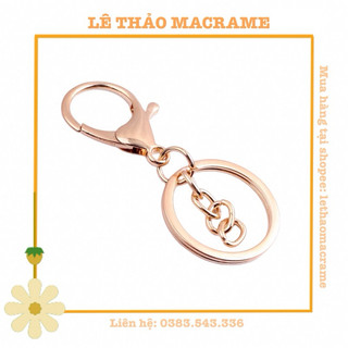 Móc khoá tròn, móc khoá Macrame