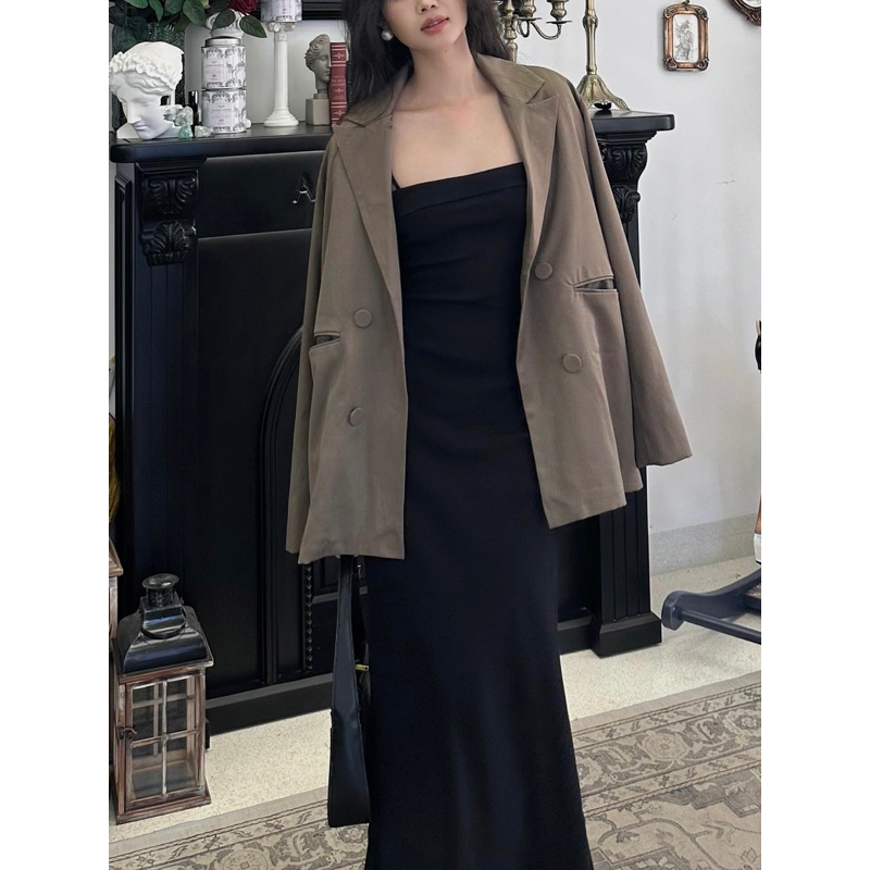 CHEEKY.ROOM-Blazer freesize dáng dài Ula Blazer