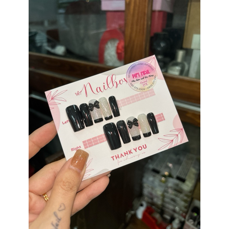 nailbox flash nơ đen