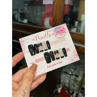 Nailbox flash nơ đen