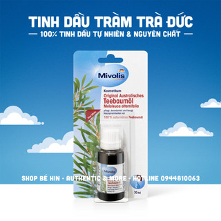 Tinh dầu tràm trà Mivolis Đức, 30ml, dưỡng da, làm sạch mụn và nhiều công dụng khác, tinh dầu tràm trà tự nhiên