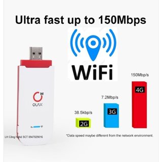 USB Wifi Phát Wifi Từ Sim OLAX U80 - OLAX U90 Tốc Độ 150mbps Hỗ Trợ 10 Thiết Bị Kết Nối Sử Dụng Nguồn USB Trực Tiếp