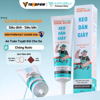 Keo Dán Giày Chuyên Dụng MINSU Siêu Dính Trong Suốt Dùng Nhiệt Cho Giày Dép Da Thể Thao, Sneaker, Cao Gót An Toàn