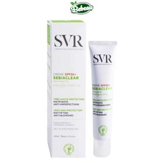 Kem chống nắng Svr Sebiaclear Crème SPF50 cho da dầu mụn 40ml (Date T10/2024) - Bebeaumall