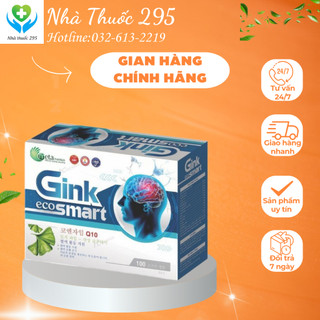 Viên uống Gink Eco Smart, Hoạt huyết dưỡng não tăng cường máu lên não, tăng cường trí nhớ hộp 100 viên