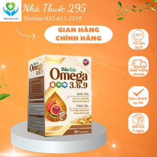 Viên nang Dầu gấc DANIPHARM Sản phẩm Omega 3-6-9 bổ sung vitamin hộp 50 viên