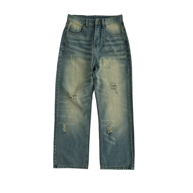 Quần Jean Form Suông Vải Cao Cấp