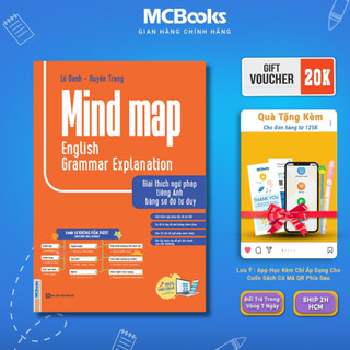 Sách - Mindmap english grammar explanation - Giải thích ngữ pháp tiếng anh bằng sơ đồ tư duy - MCBooks