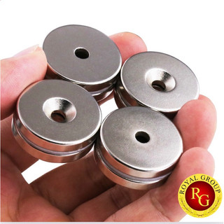 ( TGNC) Nam châm viên đất hiếm 20x3,5 lỗ thẳng 4mm