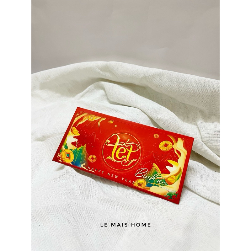 Bao lì xì Tết 2024 Giáp Thìn Set 6c 12c