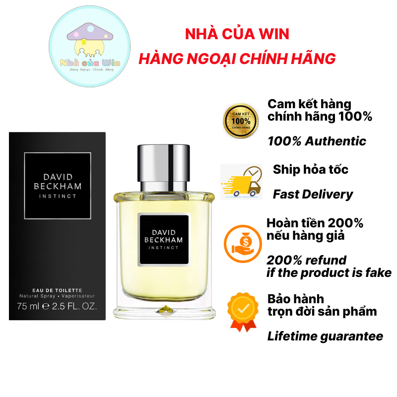 Nước hoa nam David Beckham Instinct Eau De Toilette 75ml