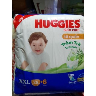 Tã quần huggies xxl 28/ xl32/l38 +6 miếng skincare