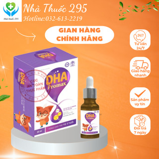 Lọ dạng giọt DHA Promax TW Hanopharco Thực phẩm giúp tăng IQ, phát triển não bộ, tăng cường thị lực cho bé lọ 20ml