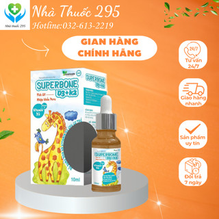 Lọ nhỏ giọt Vitamin superbone DANIPHARM D3k2 hỗ trợ hấp thu canxi giảm nguy cơ còi xương ở trẻ