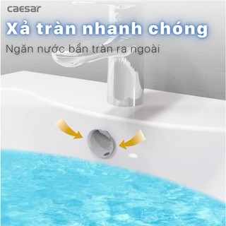 Chậu Rửa (Lavabo) Treo Góc L2014 - CAESAR (Hàng Chính Hãng)