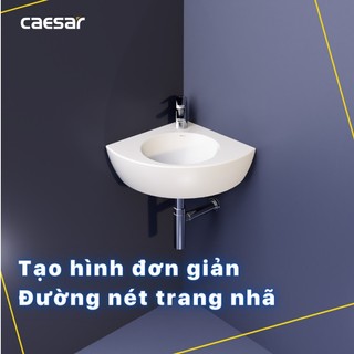 Chậu Rửa (Lavabo) Treo Góc L2014 - CAESAR (Hàng Chính Hãng)