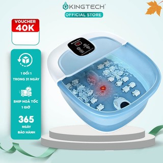 Bồn Ngâm Chân Massage Cao Cấp KINGTECH BM-400, 22 Con Lăn Kết Hợp Ngâm Nước Nóng, Đèn Hồng Ngoại, Sục Khí Thư Giãn