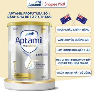 Sữa bột Aptamil Profutura Synbiotic Úc Số 1 hộp 900g hỗ trợ bé 0