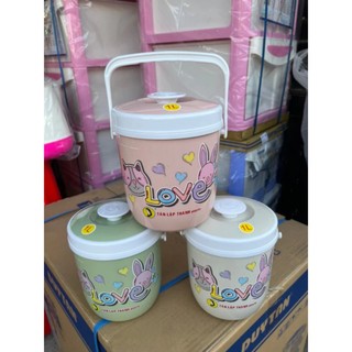 Bình đá có quai xách 1L/3L/5l hồng,dương,đỏ,trắng,matcha