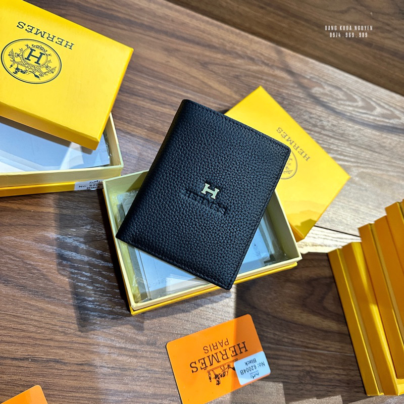 VÍ NAM H.M DA THẬT DÁNG ĐỨNG MẠ VÀNG CAO CẤP