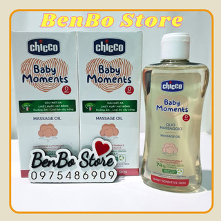 Dầu Mát-xa Chicco chiết xuất cám gạo 0M+ Chicco 200ml