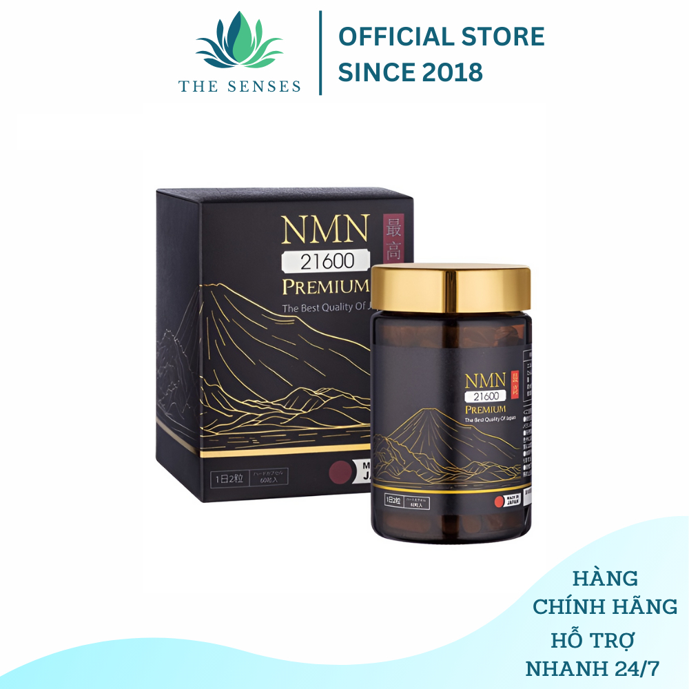 Viên uống NMN 21600 Premium Nhật Bản hỗ trợ sức khỏe - The Senses