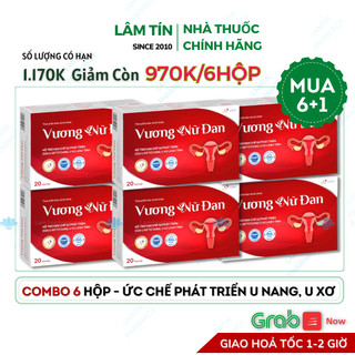 Combo Vương Nữ Đan - Nội Tiết Tố Nữ, Hỗ Trợ Giảm U Xơ Tử Cung U Nang (Hộp 20 Viên)