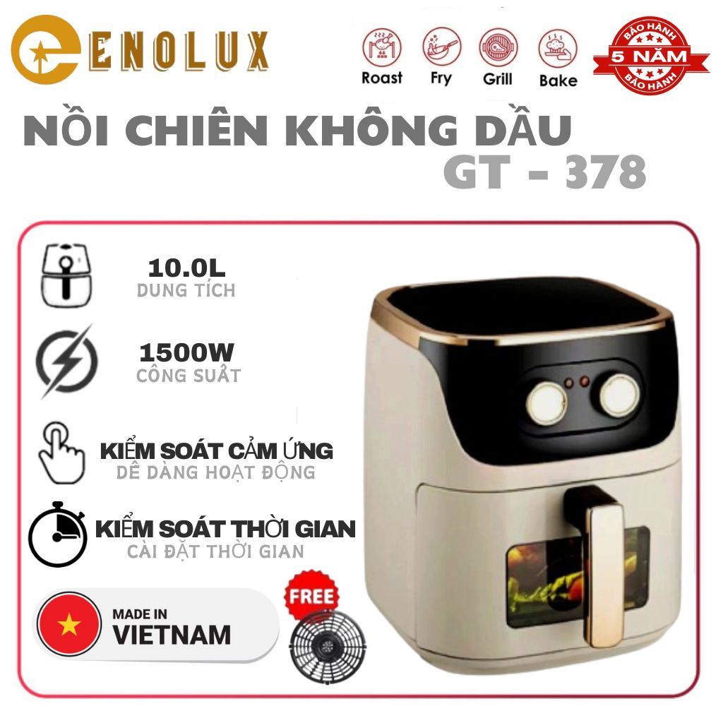 GT-378Nồi chiên không dầu 10L nồi chiên không dầu lock and lock nồi chiên ko dầu nồi chiên không dầu air fryer nồi chiê