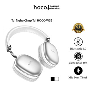  Tai nghe chụp tai bluetooth Hoco W35 headphone có mic đàm thoại pin siêu trâu 40h nghe nhạc sang trọng. 