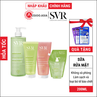  Sữa Rửa Mặt SVR Cho Da Dầu Mụn SVR Sebiaclear Gel Moussant - Không Xà Phòng Loại Bỏ Tế Bào Chết (AZGoo)