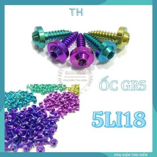 Ốc Gr5 5li18 răng xoắn gắn dàn áo, mica che phuộc, ốp đầu xe, ốp lọc gió,.... và các vị trí khác tương thích