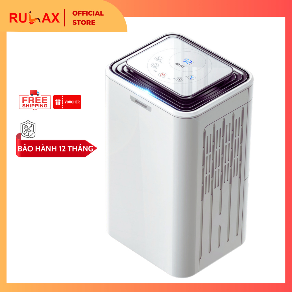 Máy Hút Ẩm Không Khí Gia Đình 24 Lít DH-02, Lọc Không Khí ION Âm - Bảo Hành 12 Tháng