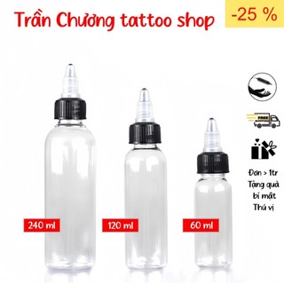 Chai chiết mực, hóa chất 15ml 30ml 60ml 120ml 240 ml - chai chiết mực xăm 0,5oz 1oz 2oz 4oz 8oz