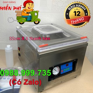 Máy hút chân không công nghiệp DZ320-Máy hàn miệng túi 2 thanh hàn -Bảo hành 1 năm