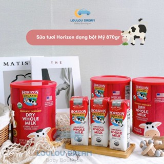  Sữa tươi HORIZON nguyên kem dạng bột hữu cơ Dry Whole Milk 870g 
